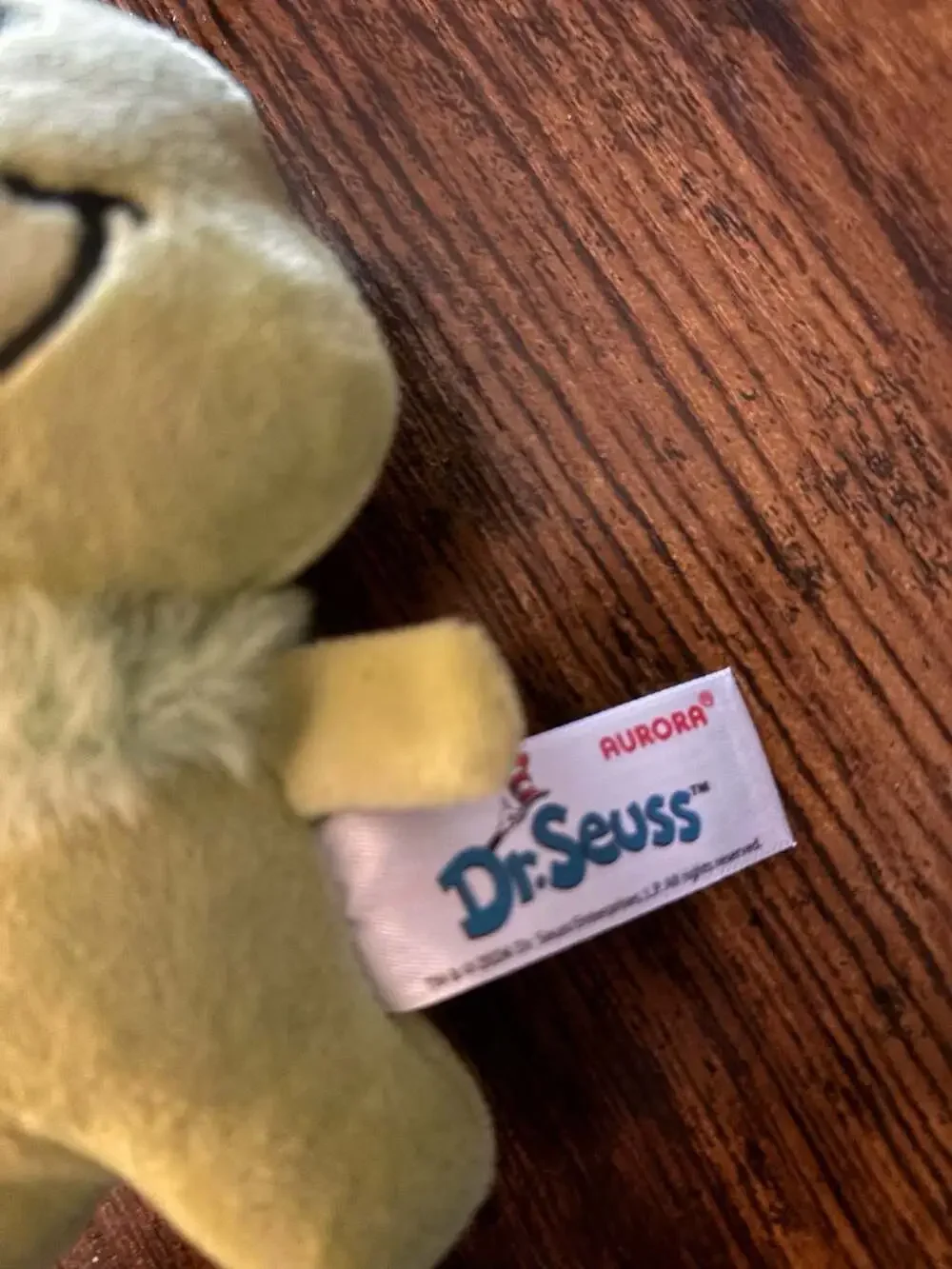 Aurora Dr. Seuss The Grinch Plush Keychain Clip-On
